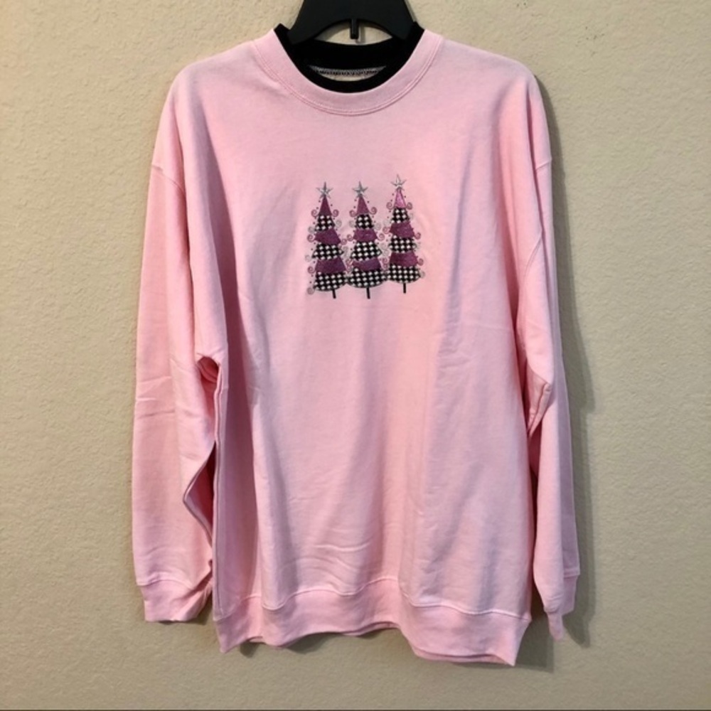 Mccc Sportswear Christmas Trees Sweatshirt NWT